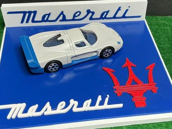 Matchbox Maserati race car display
