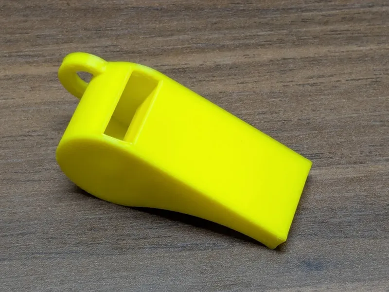 Quiet Non-Functional Whistle for Kids