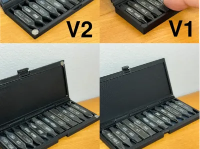 Flat Bits Box- 4 versions- 12 Bits- Pine Makers