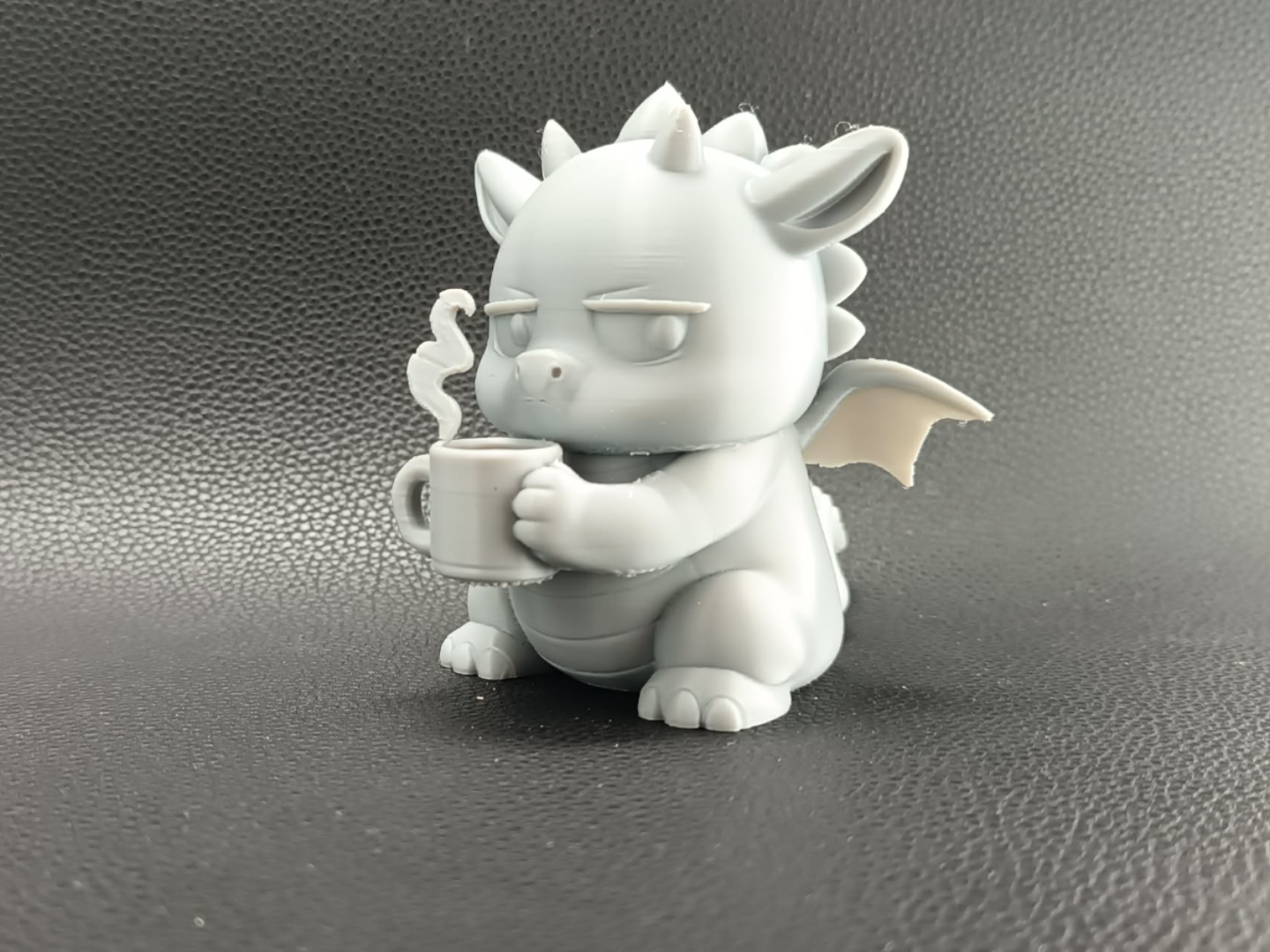 Grumpy Morning Dragon - Chibi Toy