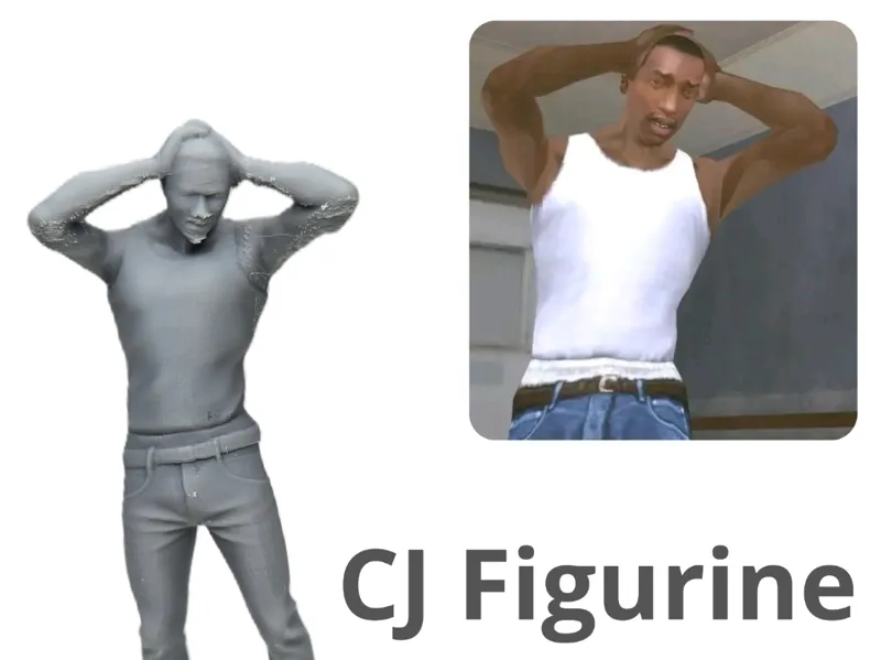 Figurine inspired by CJ from GTA San Andres