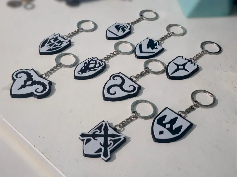 Skyrim Hold Emblems Keychains