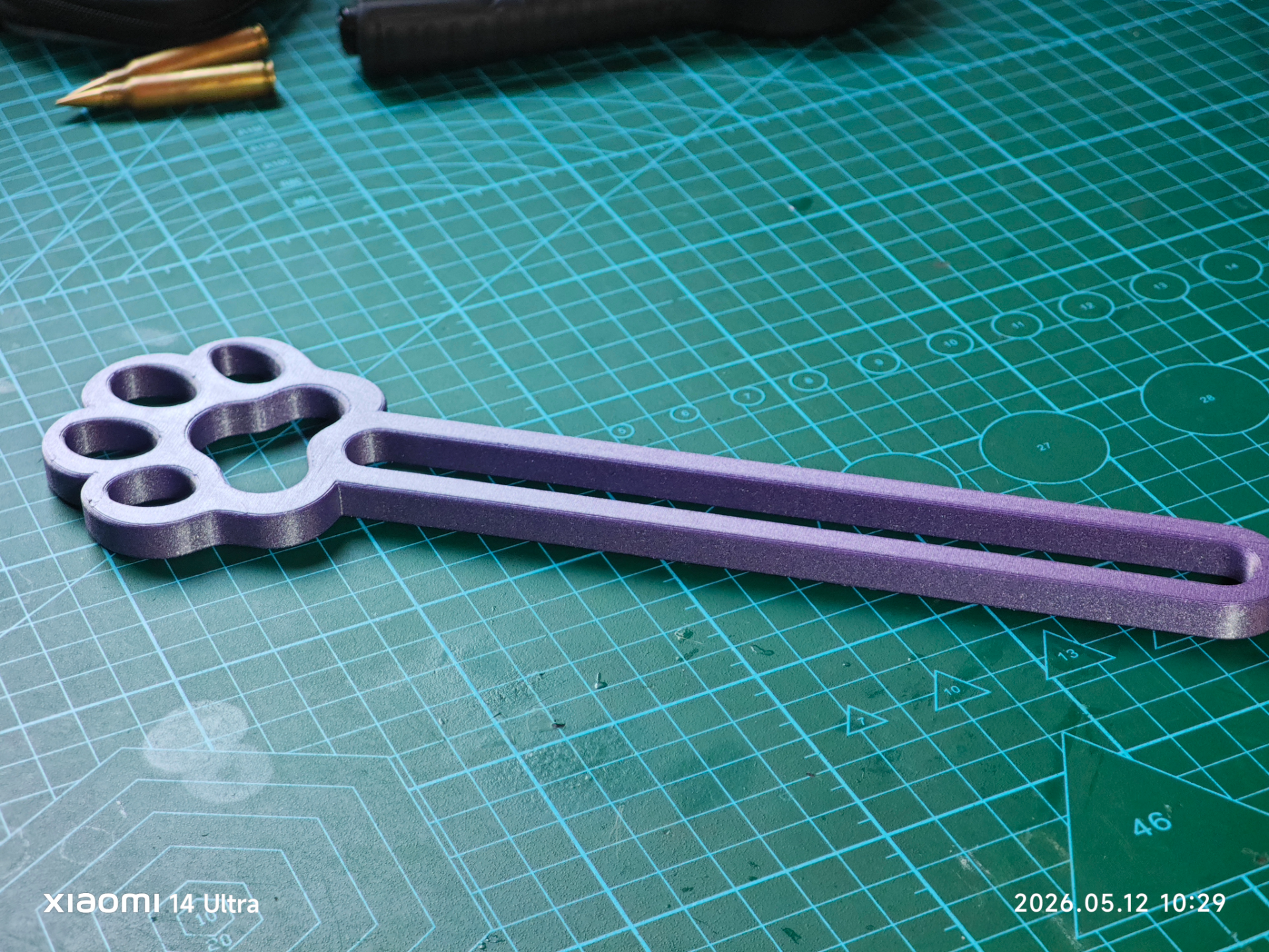 Miniatura 1 do modelo 3D 猫爪拍(镂空版)