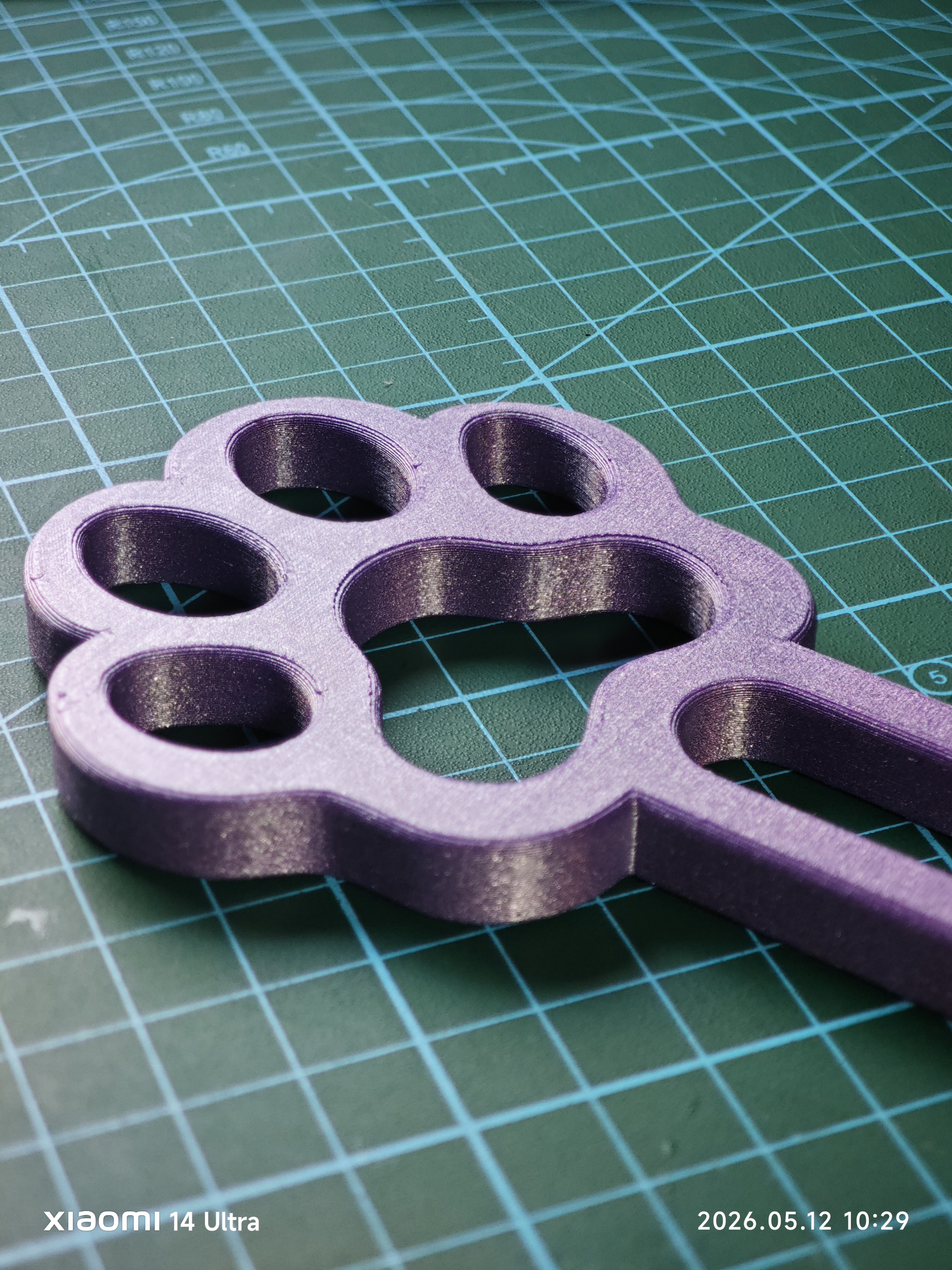 Miniatura 2 do modelo 3D 猫爪拍(镂空版)