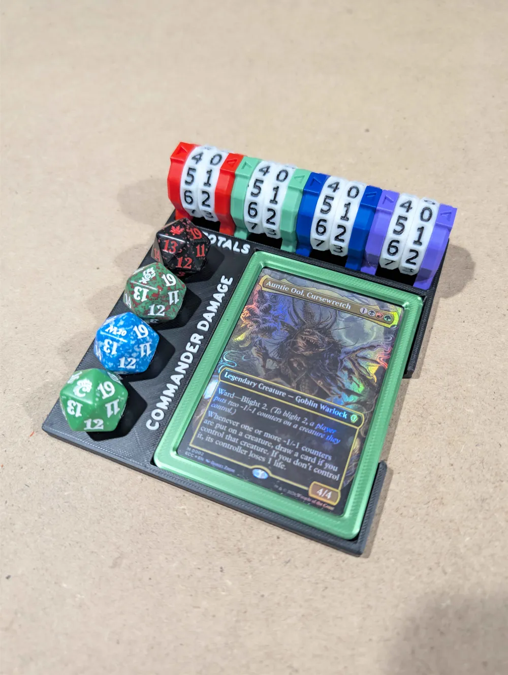 Magic the Gathering Commander Tray - Free 3D Print Model - MakerWorld