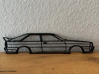 Audi Quattro 1984 Silhouette / One Line art