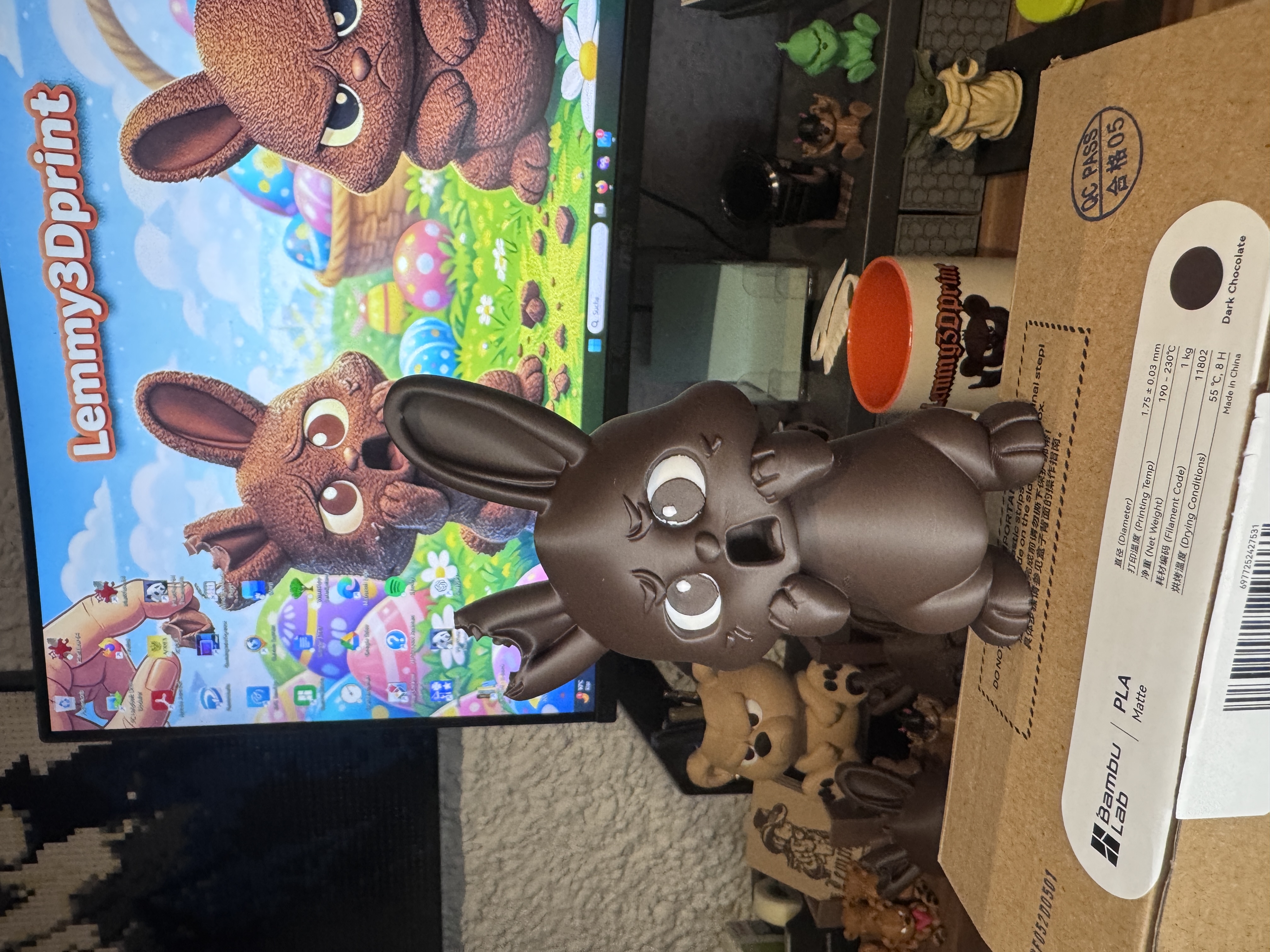 The Shocked Chocolate Bunny - Free 3D Print Model - MakerWorld