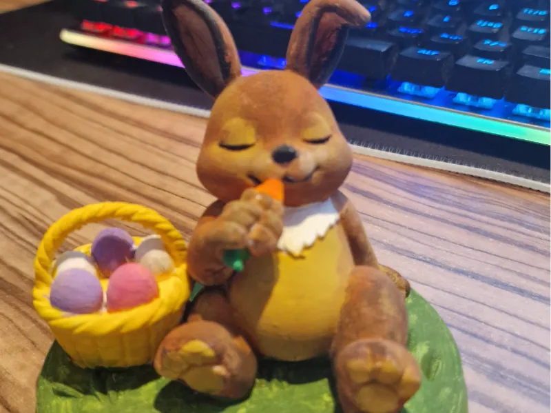 easter cut fat bunny 