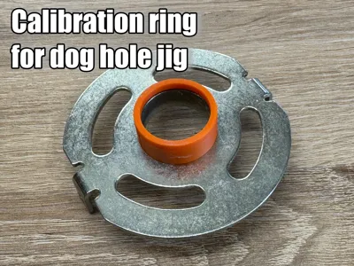 Calibration ring for dog hole jig