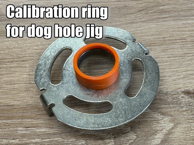 Calibration ring for dog hole jig