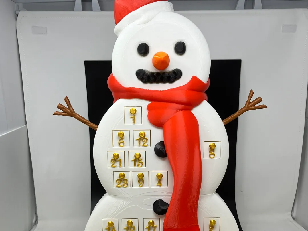 snowman advent calender Free 3D Print Model MakerWorld