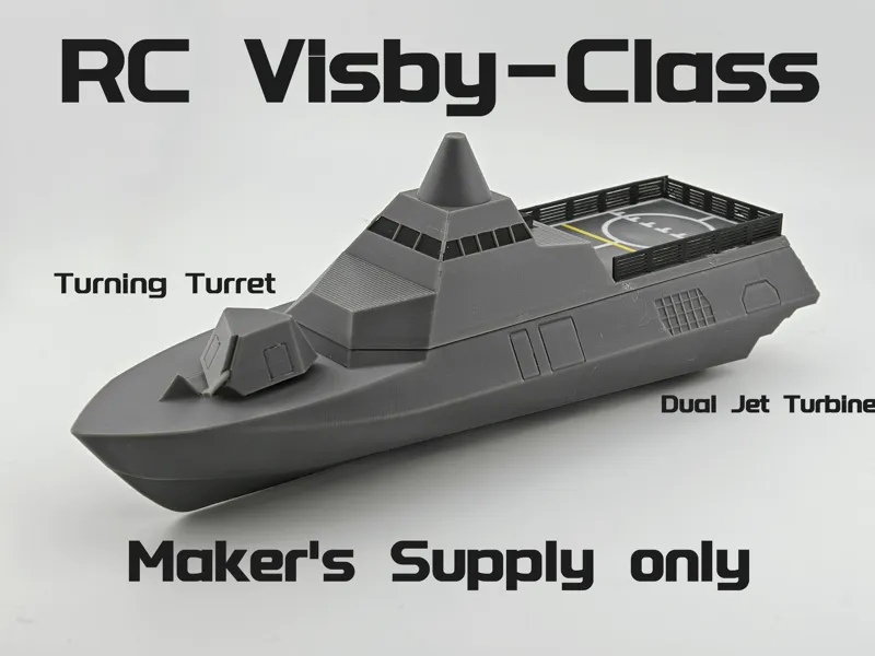 Cyberbrick RC Visby-Class - Maker's Supply only