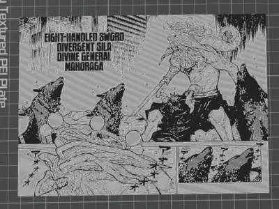 Manga Panel Jujustu Kasien Mahoraga