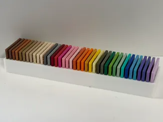 Custom colour swatch holder