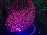 Lampe solaire de jardin citrouille voronoï — photo 1