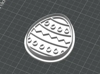 Easter Egg Cookie Cutter and Stamp