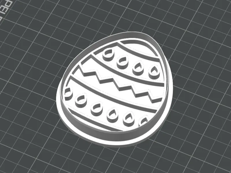 Easter Egg Cookie Cutter and Stamp