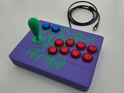 arcade controller with hand rest
