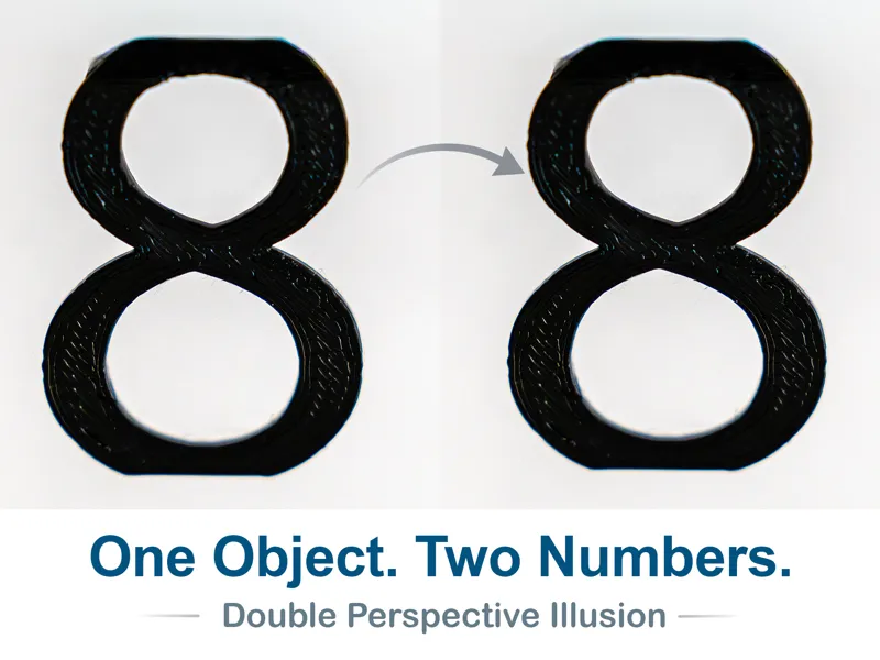 Number 88 Optical Illusion (10-99 available)