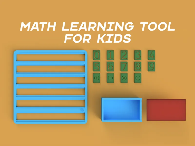 Math Learning Tool for Kids – 3D Printable Set