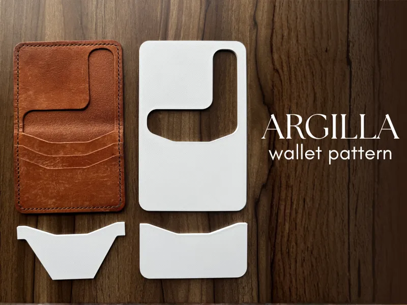Leather Wallet Pattern - Argilla