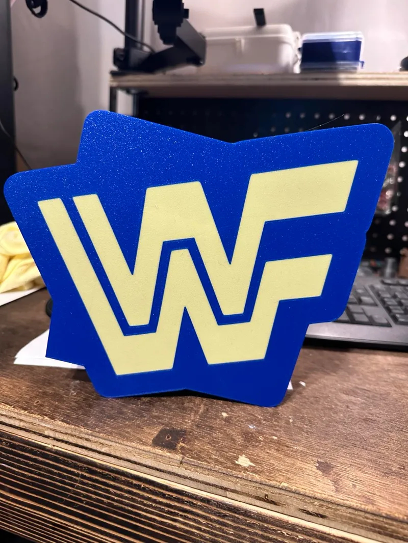 Old School WWF Logo Lightbox