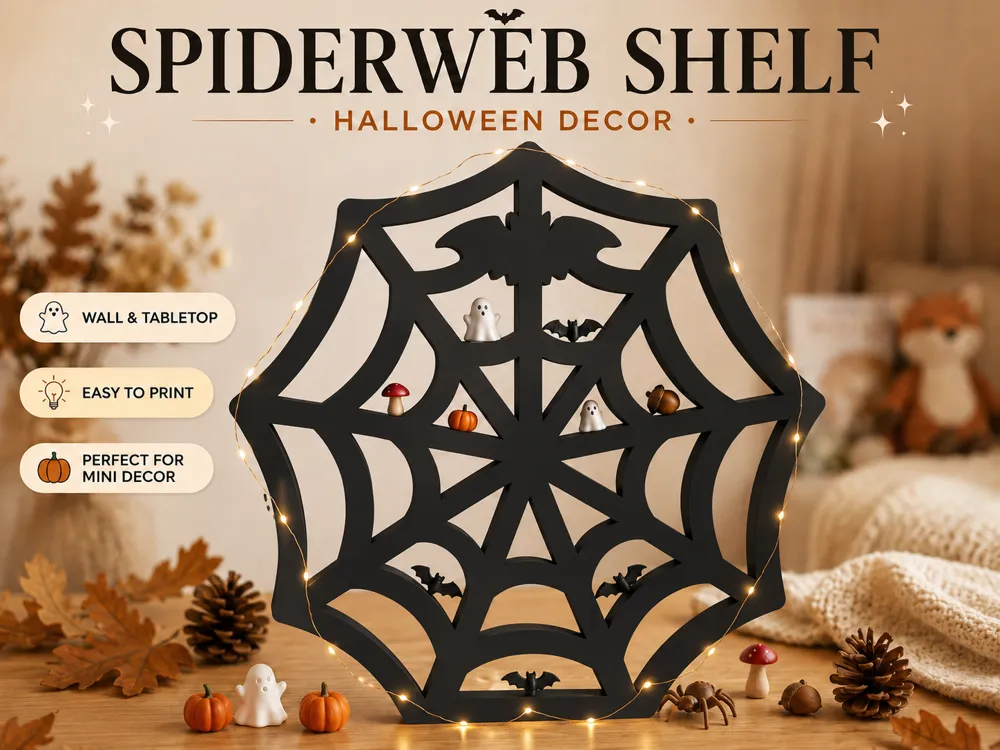 Estante o repisa: Spiderweb Shelf – Halloween Decor. Referencia del modelo original.