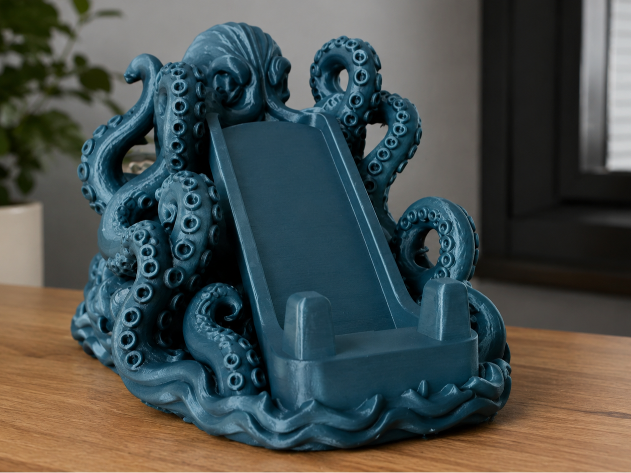 Octopus Phone Holder – Decorative Ocean-Themed