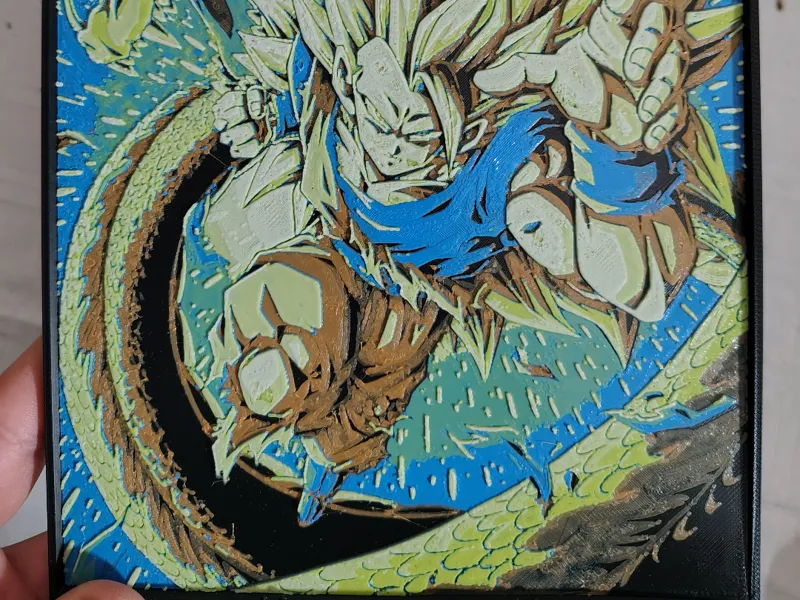 Goku S3 Sherlong Dragon ball Z Hueforge