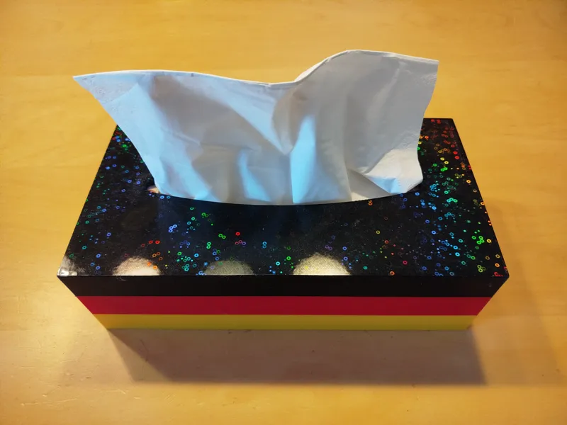 WM Taschentuchbox in Deutschland Flagen Syle