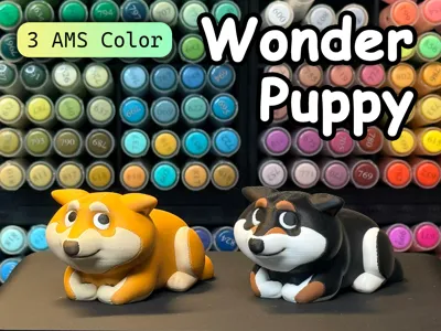 [Multi-color printing] Amazing Puppies First Edition | No assembly required | Minimal supports 