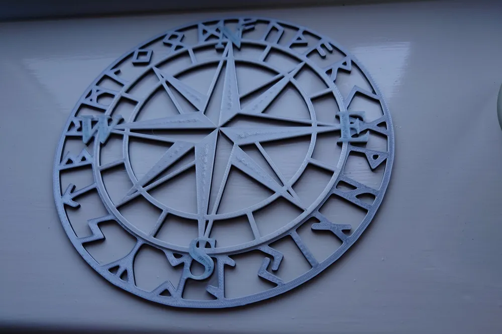 Nordic Compass by Random prints MakerWorld: Download Free 3D Models