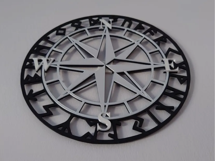 Nordic Compass by Random prints MakerWorld: Download Free 3D Models