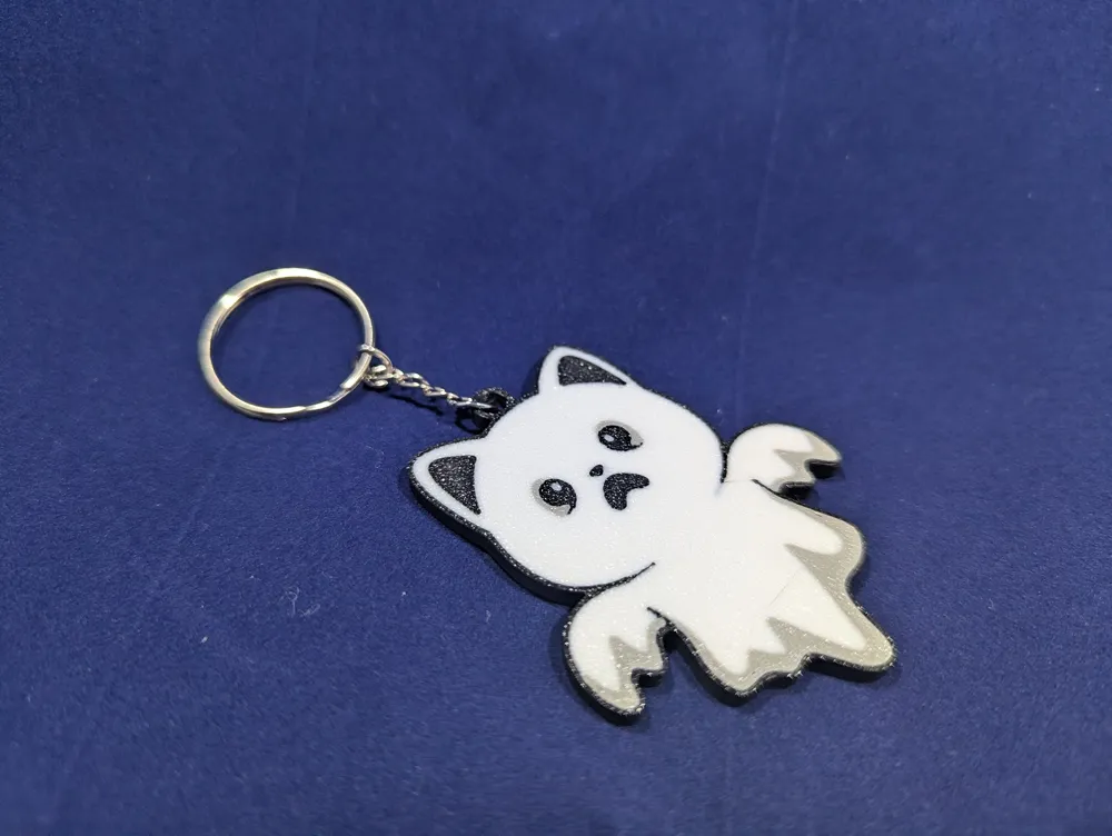 Ghost kitty keychain - Free Commercial Use - Free 3D Print Model ...