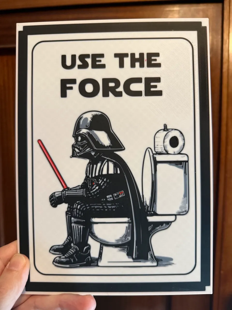 wall art use the force (star wars) Darth Vader view 2
