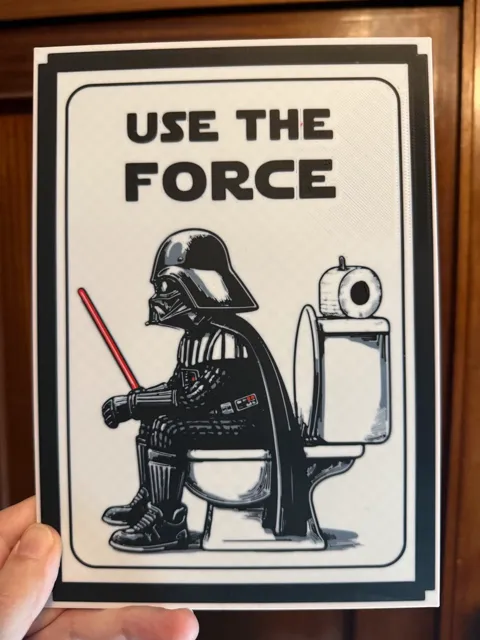 wall art use the force (star wars) Darth Vader view 2