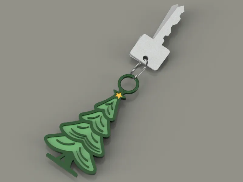 Cozy christmas tree keychain AMS/NO AMS