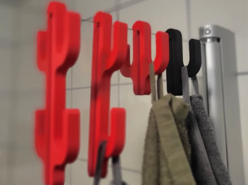 Shower hook for glass door/wall