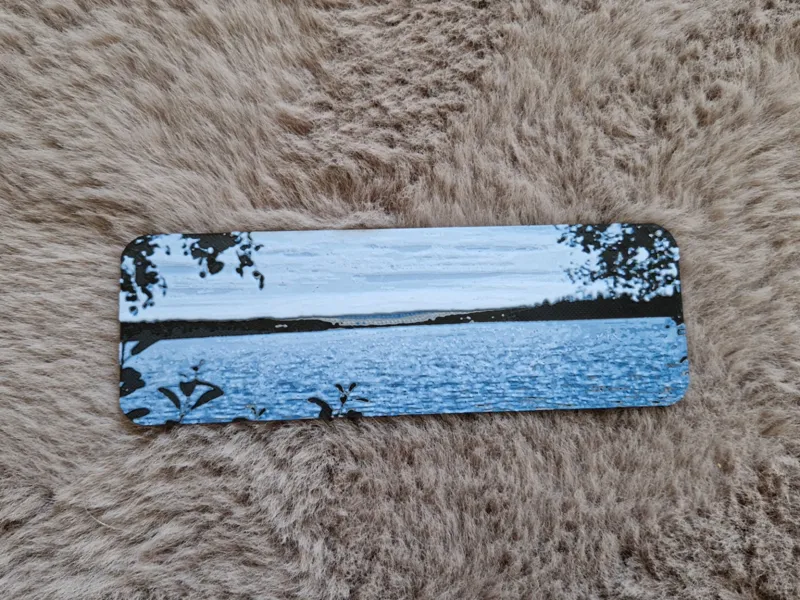 A bookmark of the river. Hueforge