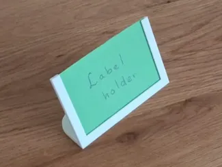 Stand for paper labels
