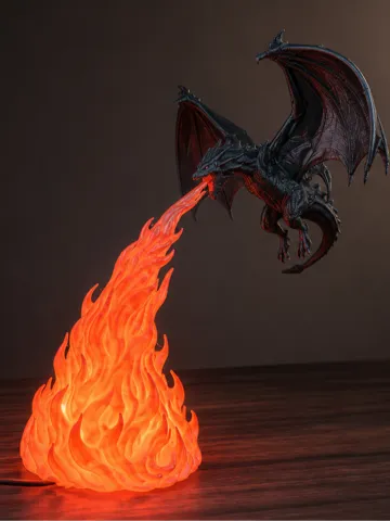 Accesorio de iluminación decorativa: Dragon Flame Lamp — vista de referencia 2