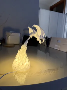 Accesorio de iluminación decorativa: Dragon Flame Lamp — vista de referencia 3