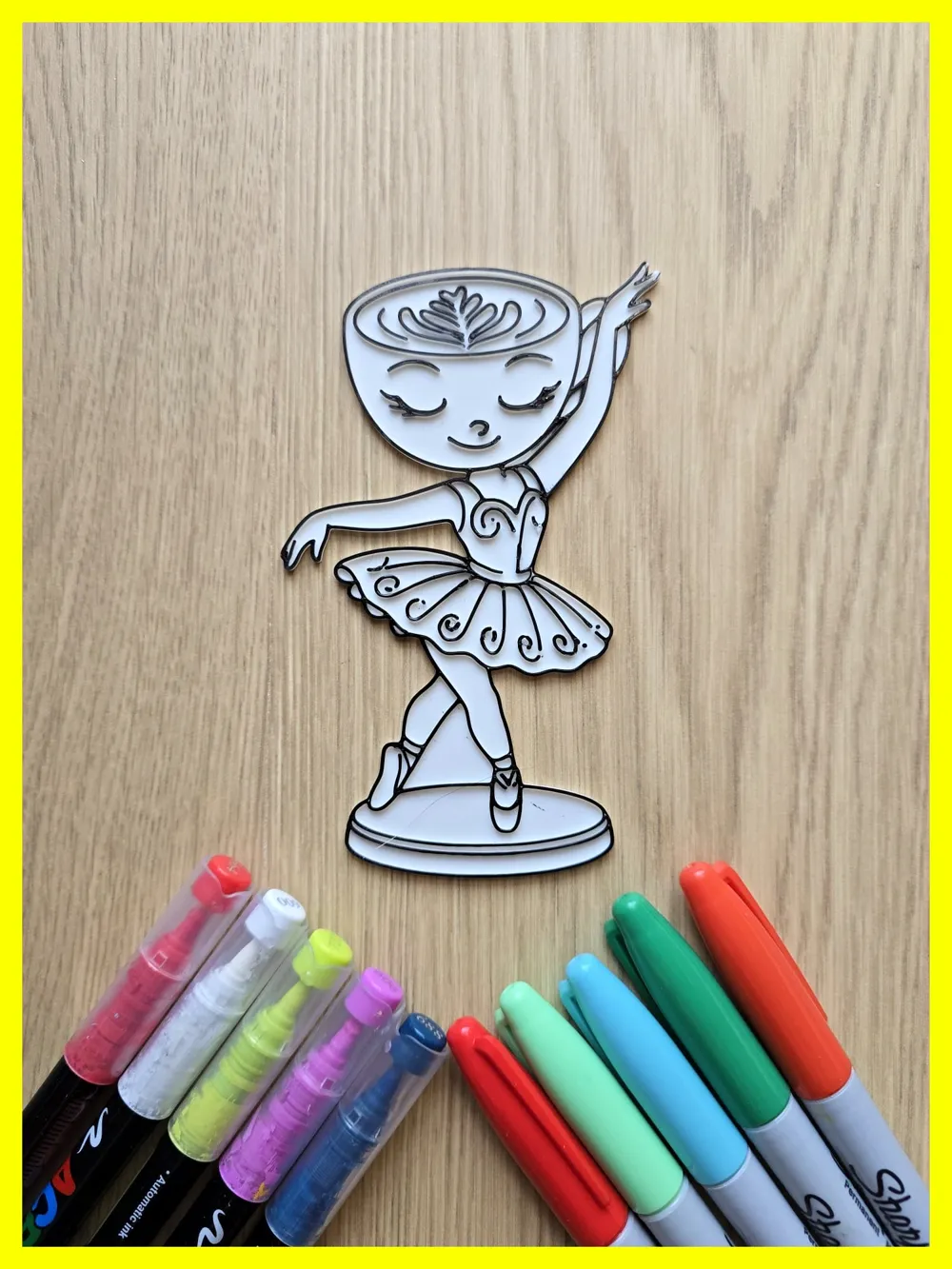 Ballerina Cappuccina DIY Coloring by Merilno3D MakerWorld: Download ...