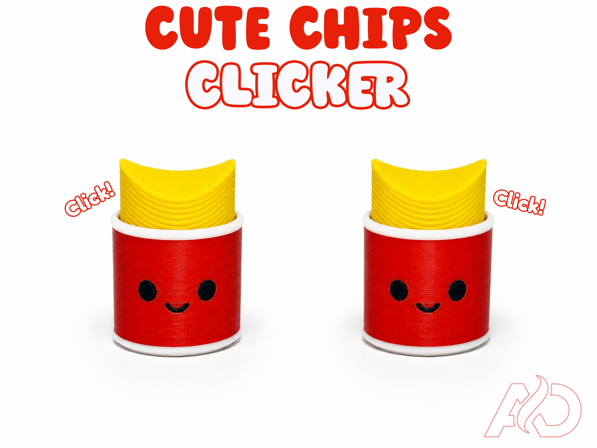 Miniatura 3 do modelo 3D CUTE CHIPS CLICKER