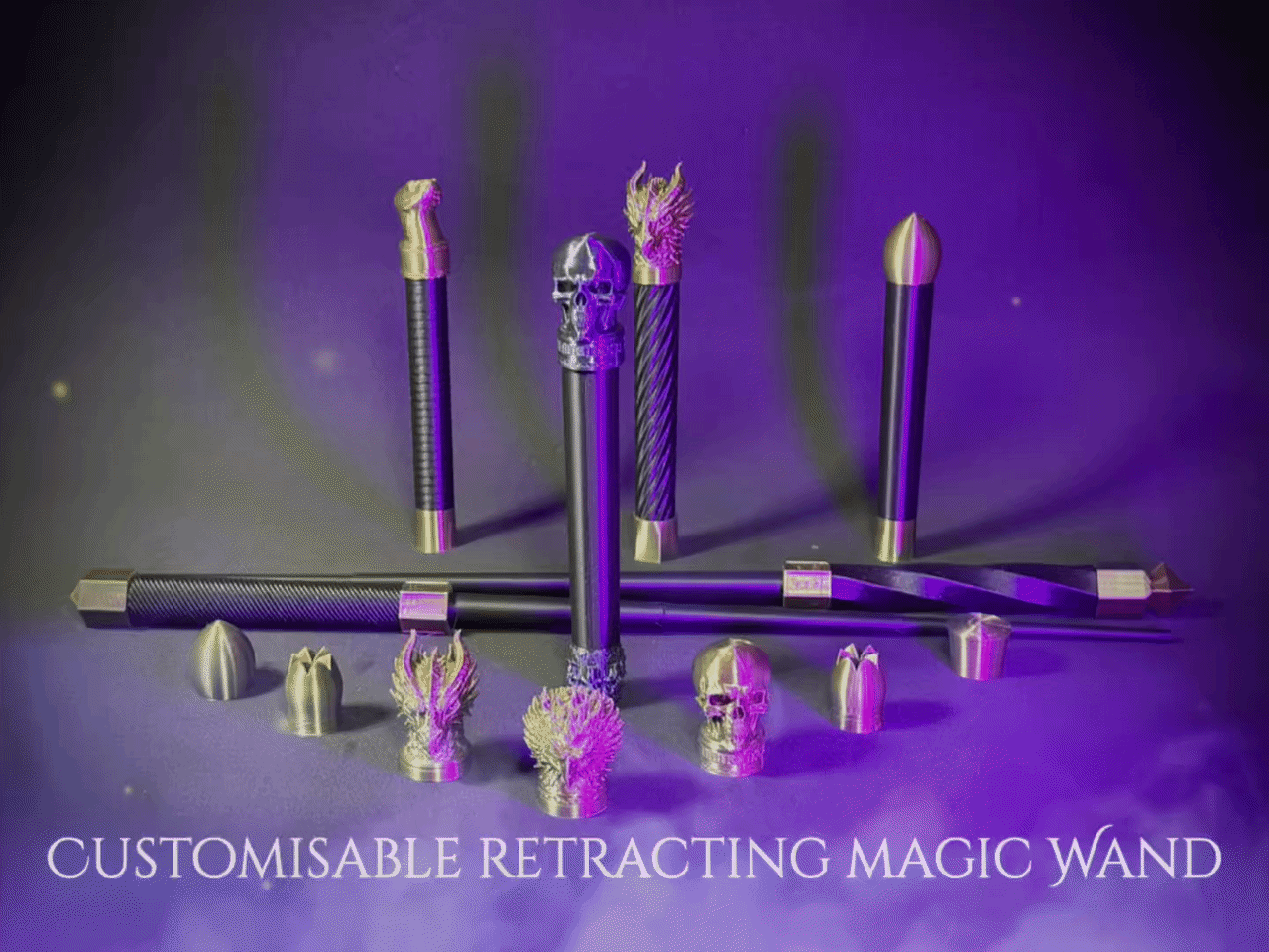 Customisable collapsing magic wand (harry potter)