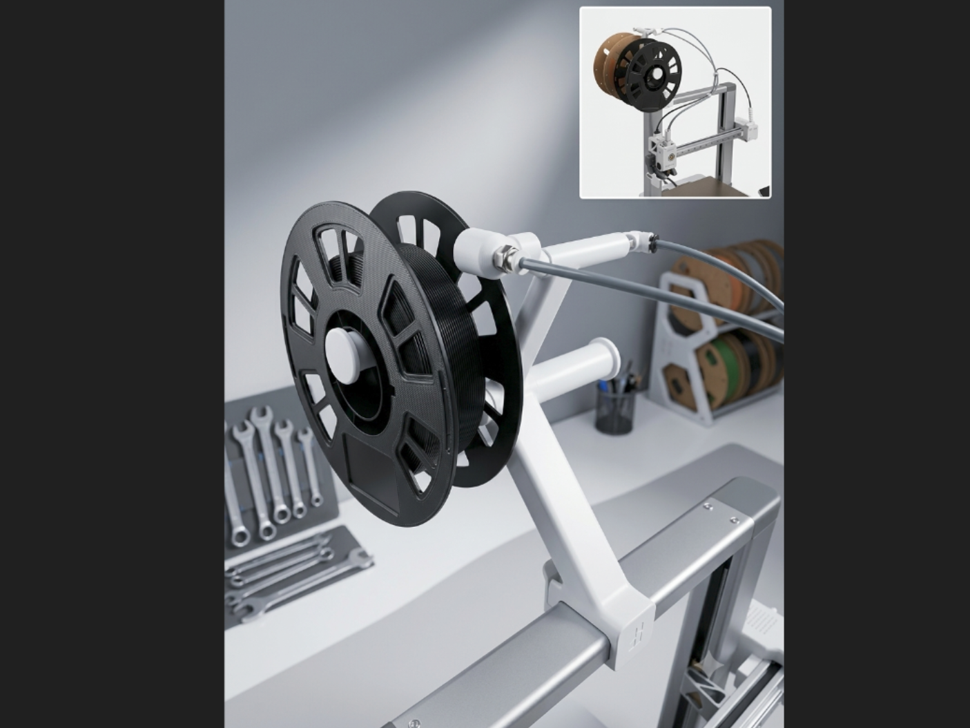 A1 & A2L Dual External Larger Spool Holder for 