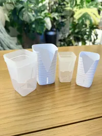 Small Cache Pot Sleeve Wavy Texture