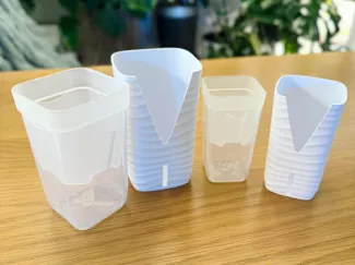 Nursery Pot Plant Sleeves - Wavy Texture