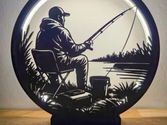 Ringlampe Angler / Fishing
