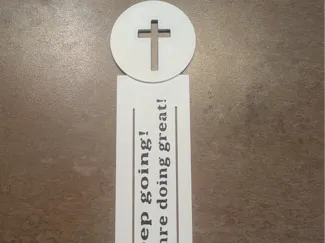 Inspirational Cross Bookmark